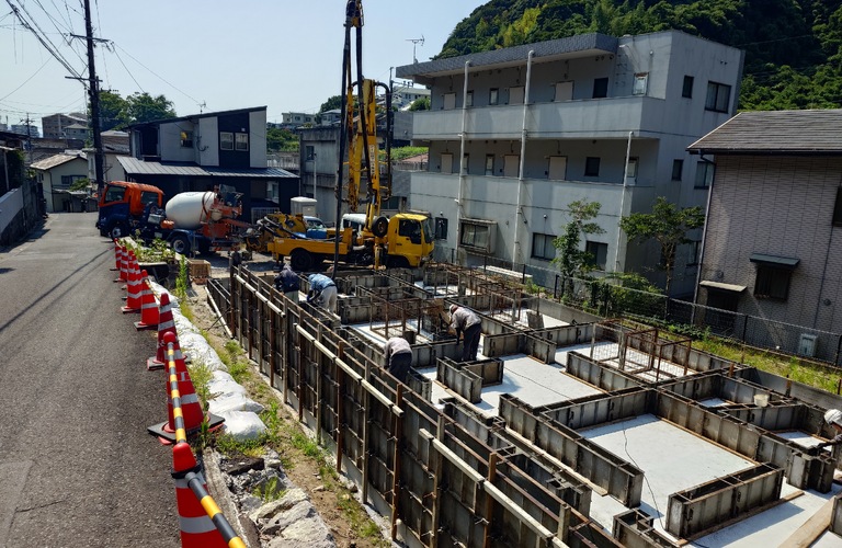 平屋の２世帯住宅着工しています！